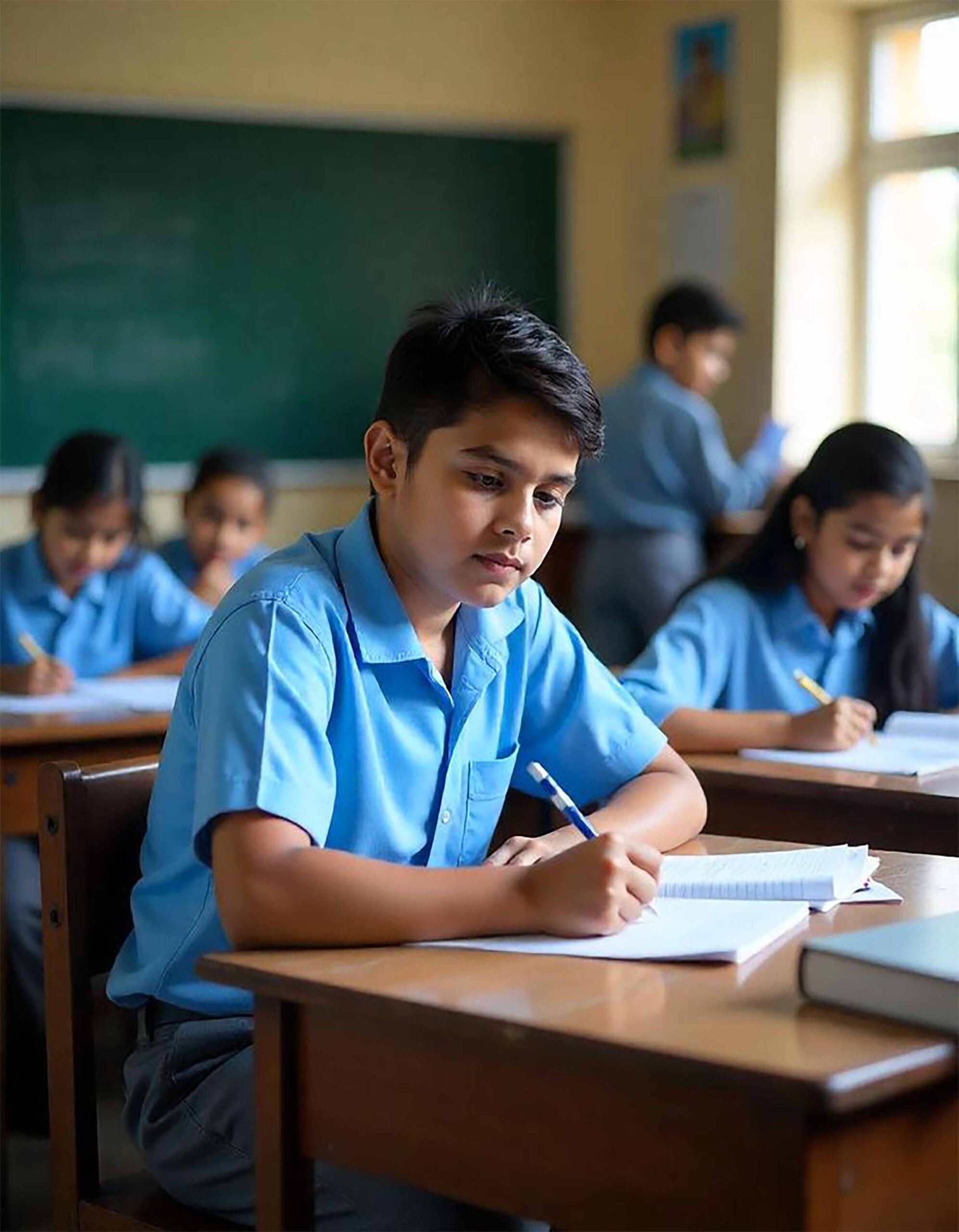 Three people are standing